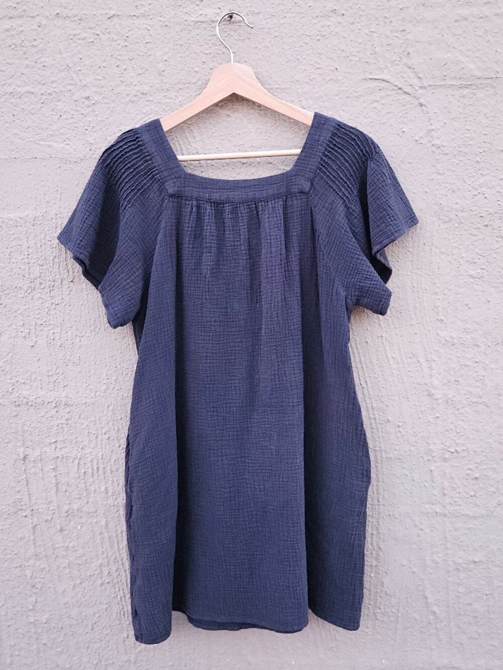 Madewell Square Neck Guaze Dress - Picture 2 of 4